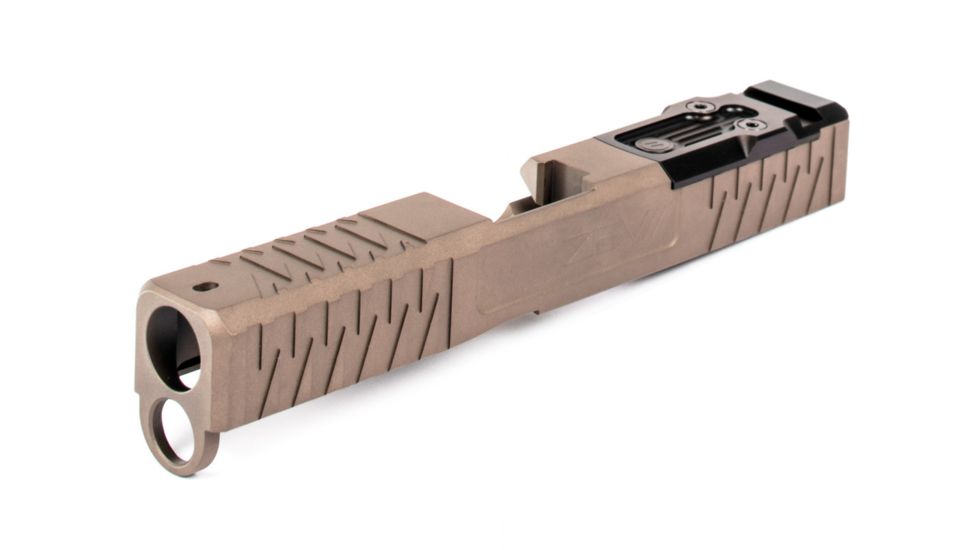 ZEV Technologies Z19 Enhanced SOCOM 4th Gen Glock DPP Striped Slide Kit, FDE SLD.KIT-Z19-4G-ESOC-DPP-FDE