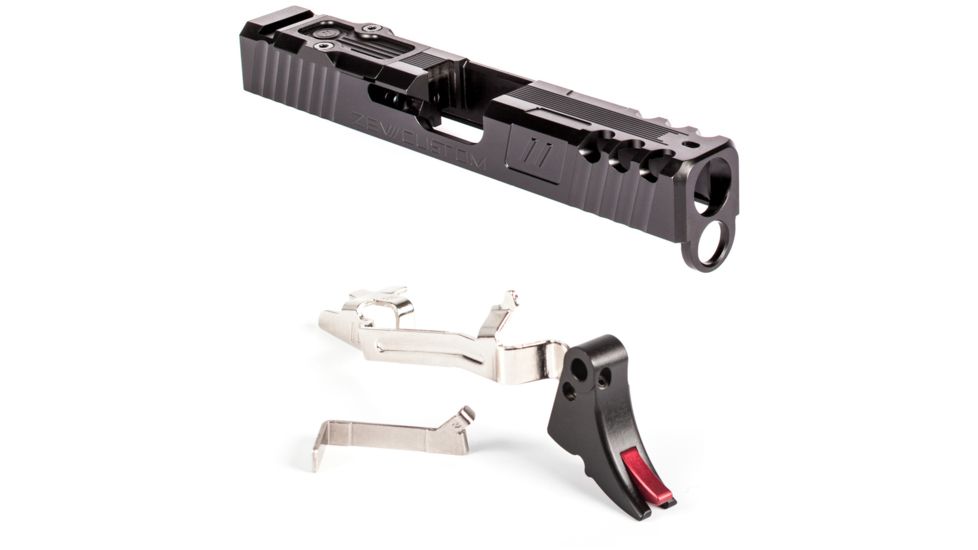 ZEV Technologies Z19 Spartan Black 4th Gen Stripped Slide with RMR Cover Plate and Free Glock Trigger Upgrade