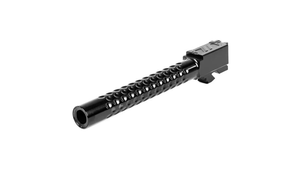 ZEV Technologies ZEV Optimized Match Glock 34 Gen5 9mm Threaded Pistol Barrel, 1-14 Twist, 1/2x28, DLC, Black, BBL-34-OPT-5G-TH-DLC