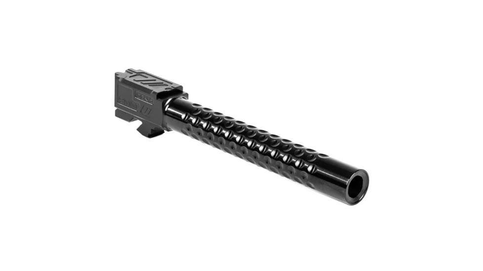 ZEV Technologies ZEV Optimized Match Glock 34 Gen5 9mm Threaded Pistol Barrel, 1-14 Twist, 1/2x28, DLC, Black, BBL-34-OPT-5G-TH-DLC