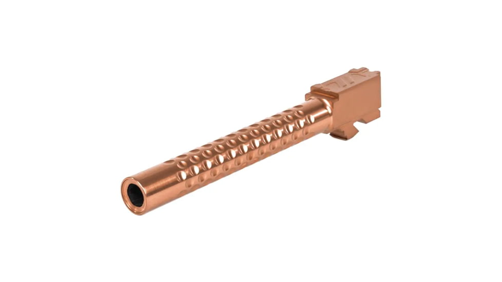 ZEV Technologies ZEV Optimized Match Glock 34 Gen5 9mm Threaded Pistol Barrel, 1-14 Twist, 1/2x28, PVD, Bronze, BBL-34-OPT-5G-TH-BRZ
