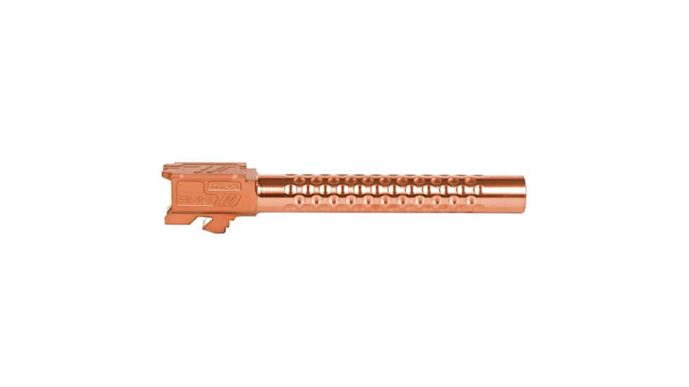 ZEV Technologies ZEV Optimized Match Glock 34 Gen5 9mm Threaded Pistol Barrel, 1-14 Twist, 1/2x28, PVD, Bronze, BBL-34-OPT-5G-TH-BRZ