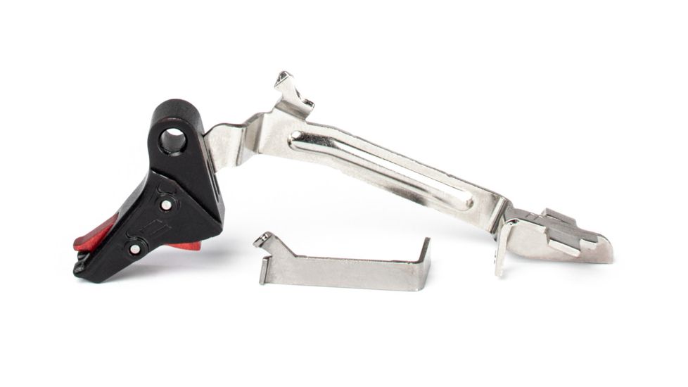 ZEV Technologies ZEV PRO Flat Face Trigger Bar Kit, Small, Black/Red FFT-PRO-BAR-SM-B-R
