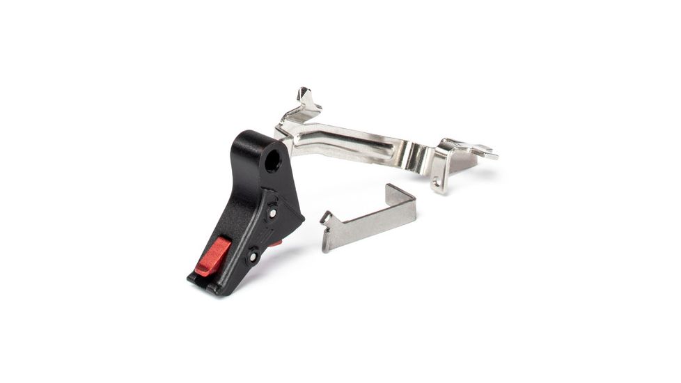 ZEV Technologies ZEV PRO Flat Face Trigger Bar Kit, Small, Black/Red FFT-PRO-BAR-SM-B-R