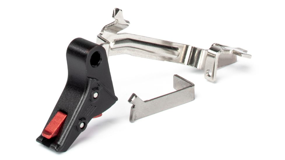 ZEV Technologies ZEV PRO Flat Face Trigger Bar Kit, Small, Black/Red FFT-PRO-BAR-SM-B-R