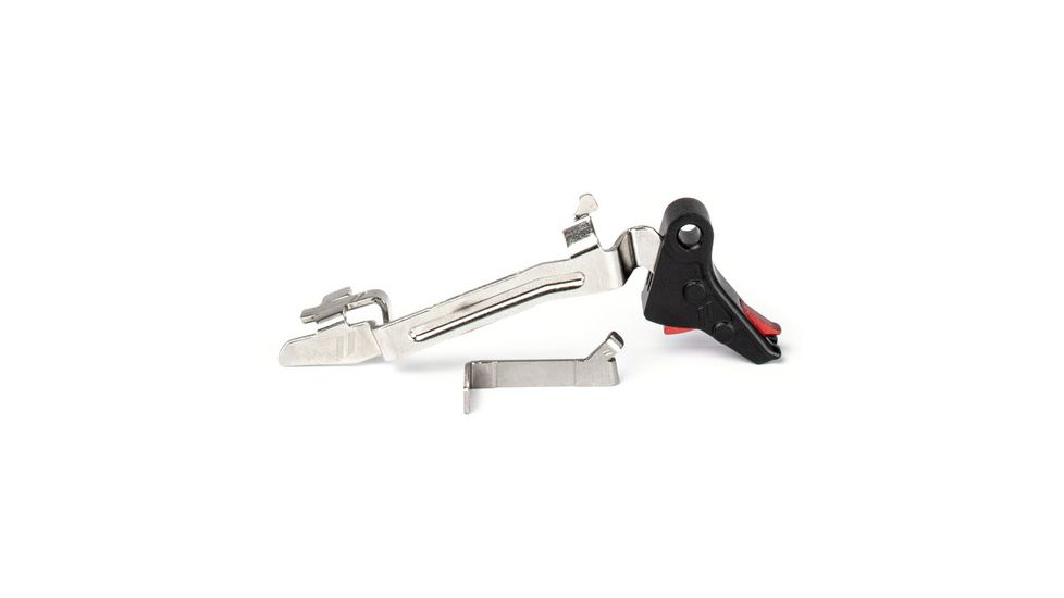 ZEV Technologies ZEV PRO Flat Face Trigger Bar Kit, Small, Black/Red FFT-PRO-BAR-SM-B-R