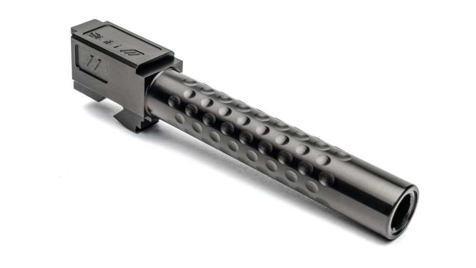 ZEV Technologies Glock 17 Gen 1-4 9mm Luger Optimized Match Non-Threaded Pistol Barrel, 1-14 Twist, Black DLC, BBL-17-OPT-DLC