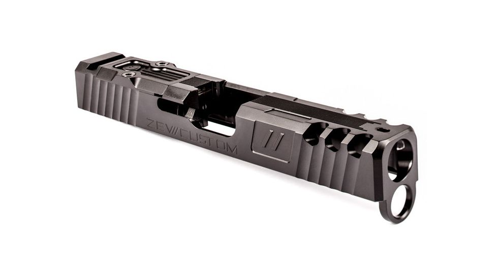 ZEV Technologies ZEV Z19 Spartan Black 4th Gen Stripped Slide with RMR Cover Plate, SLDZ194GSPARTRMRCWABSDLC