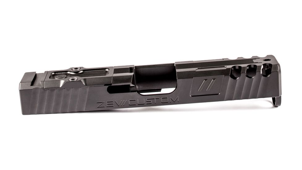 ZEV Technologies ZEV Z19 Spartan Black 4th Gen Stripped Slide with RMR Cover Plate, SLDZ194GSPARTRMRCWABSDLC