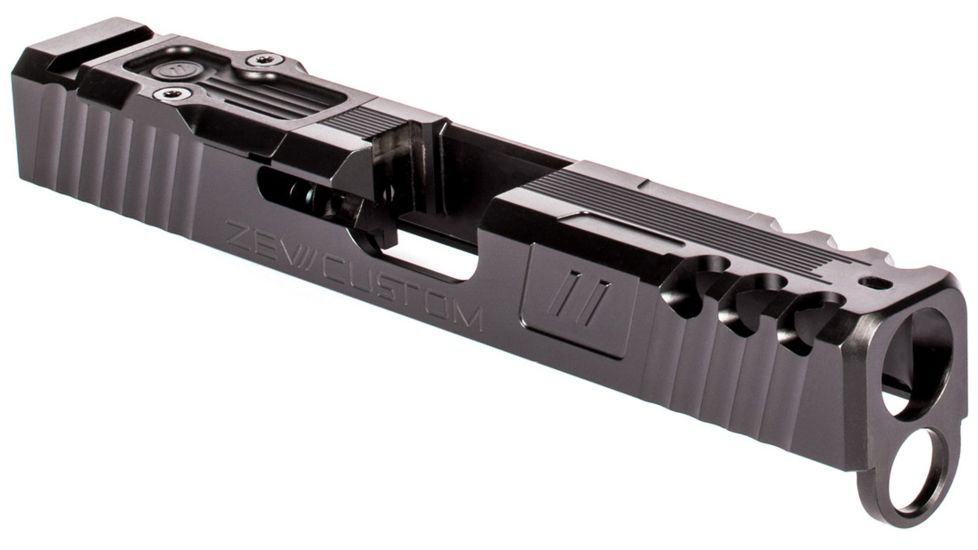 ZEV Technologies ZEV Z19 Spartan Black 4th Gen Stripped Slide with RMR Cover Plate, SLDZ194GSPARTRMRCWABSDLC