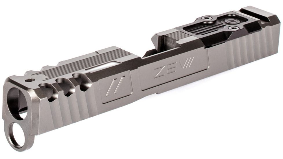 ZEV Technologies ZEV Z19 Spartan Gray 4th Gen Stripped Slide with RMR Cover Plate, SLDZ194GSPARTRMRCWABSGRY