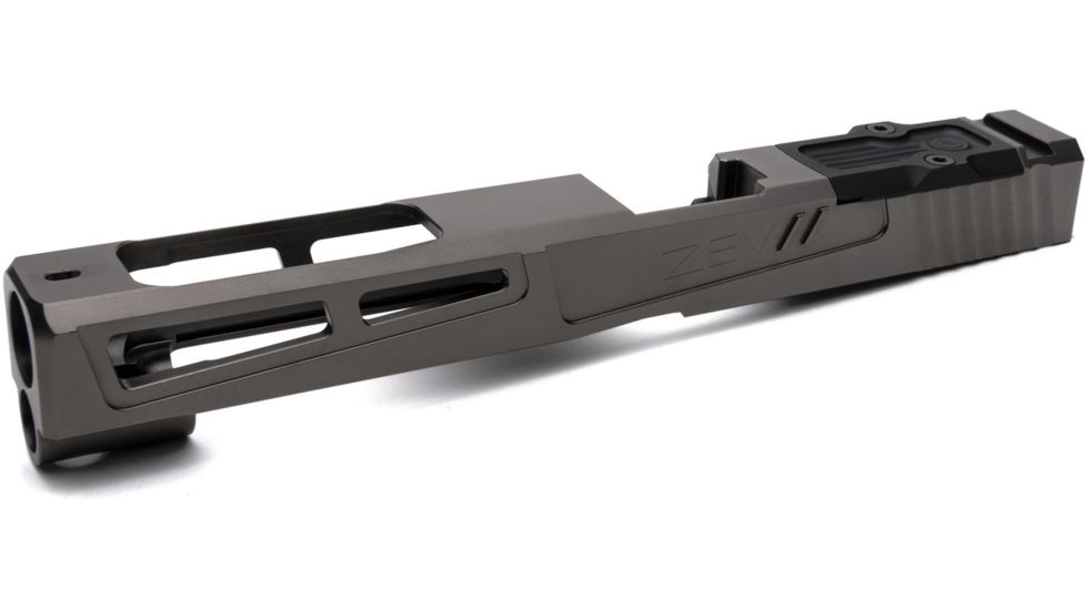 ZEV Technologies ZEV Z34 Prizefighter Gray 3rd Gen Stripped Slide with RMR Cover Plate, SLDZ343GPRZFRMRCWABSGRY
