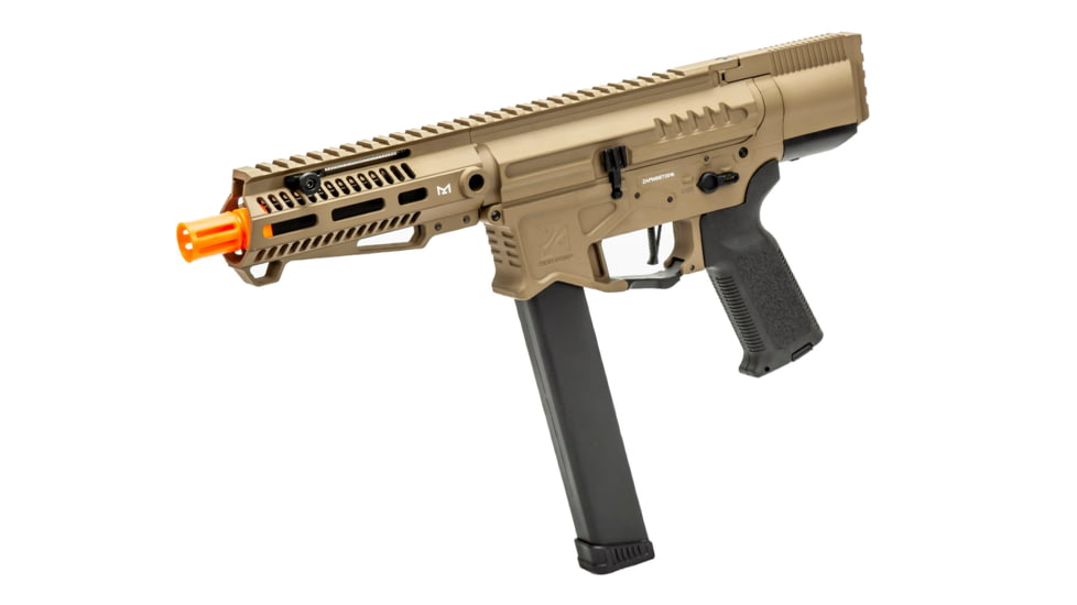 Zion Arms Zion Arms R&amp;D Precision Licensed PW9 Mod 0 Airsoft Rifle, Tan, ZA-PW9-ST