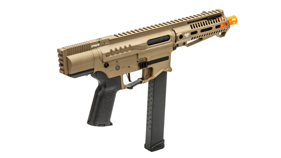 Zion Arms Zion Arms R&amp;D Precision Licensed PW9 Mod 0 Airsoft Rifle, Tan, ZA-PW9-ST