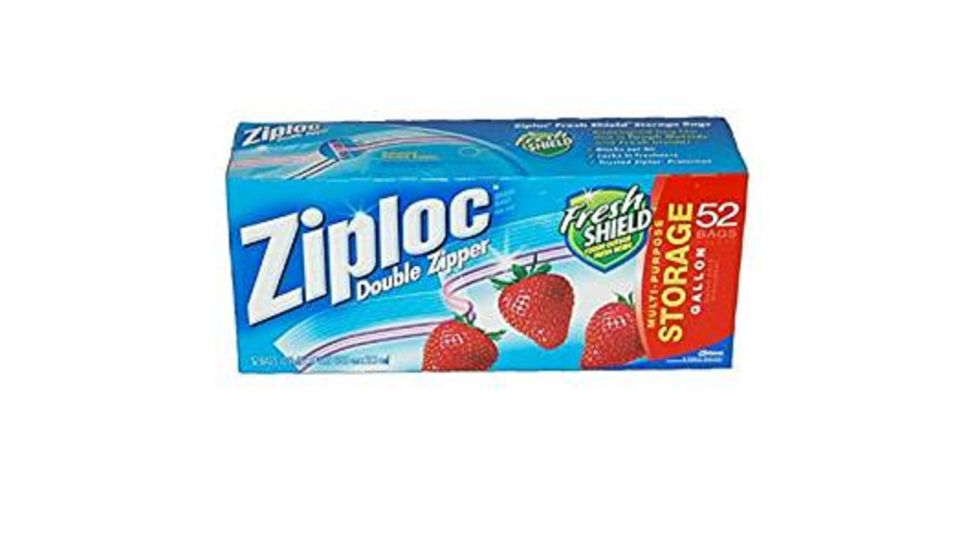 Zip Lock Double Zipper Gallon Storage Bags, 52 Count 2160510