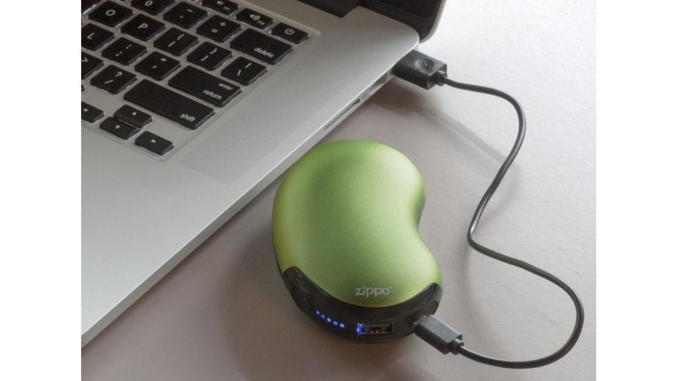 Zippo 6-Hour Green Rechargeable Hand Warmer, 40485