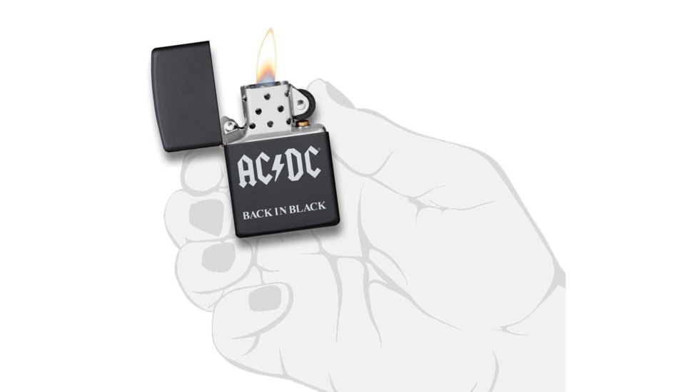 Zippo AC/DC Pocket Lighter, Black, 49015