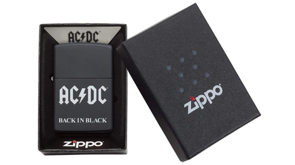 Zippo AC/DC Pocket Lighter, Black, 49015