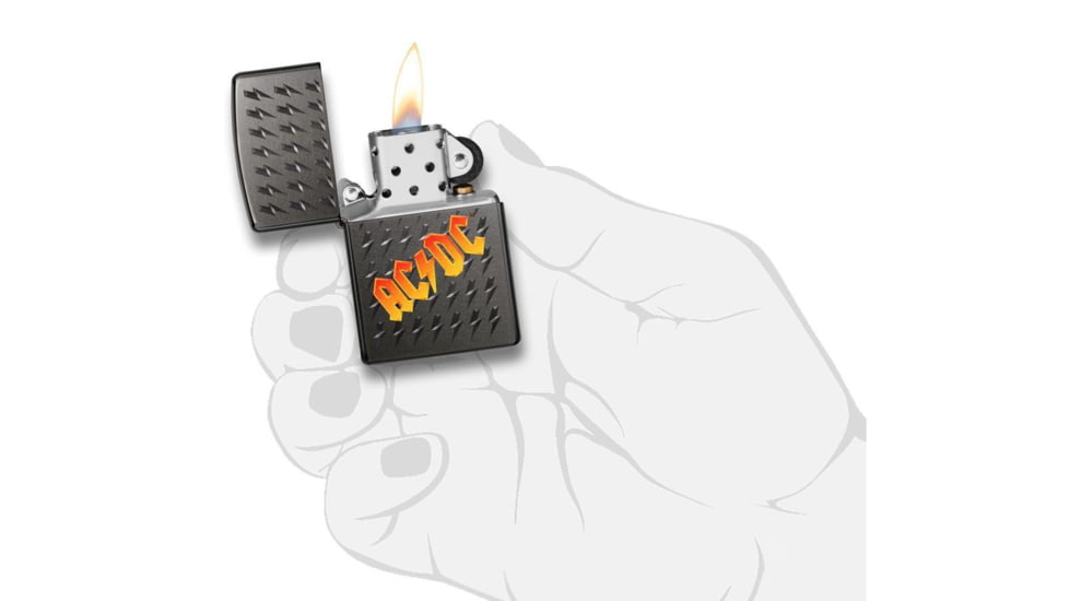 Zippo AC/DC Pocket Lighter, Gray, 49014