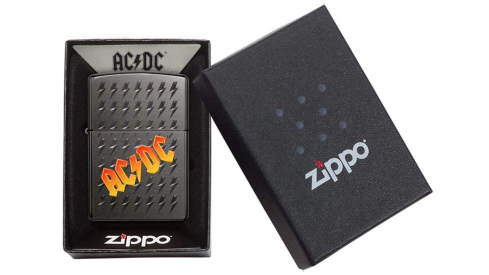Zippo AC/DC Pocket Lighter, Gray, 49014