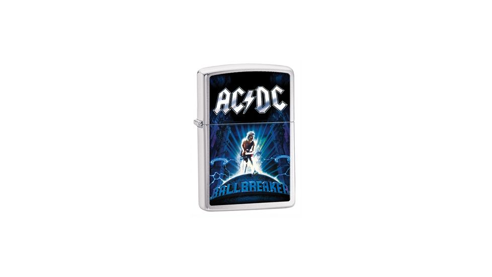 Zippo ACDC Ballbreaker Classic Style Lighter, Brushed Chrome 28020