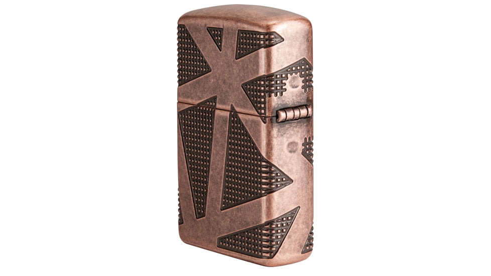 Zippo Armor Geometric 360 Design Lighter w/ Click, Brass, One Size, 49036
