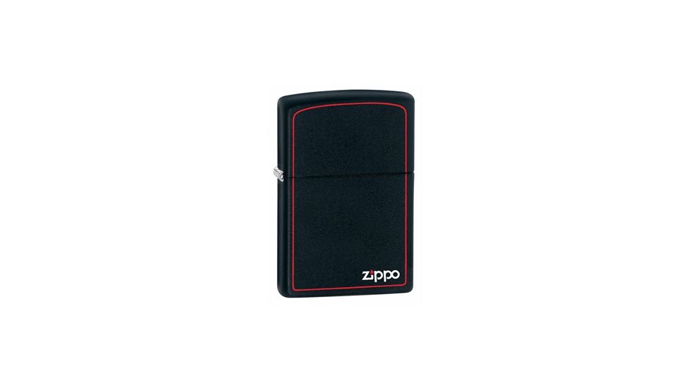 Zippo Classic Style Lighter w/ Border, Black Matte 218ZB