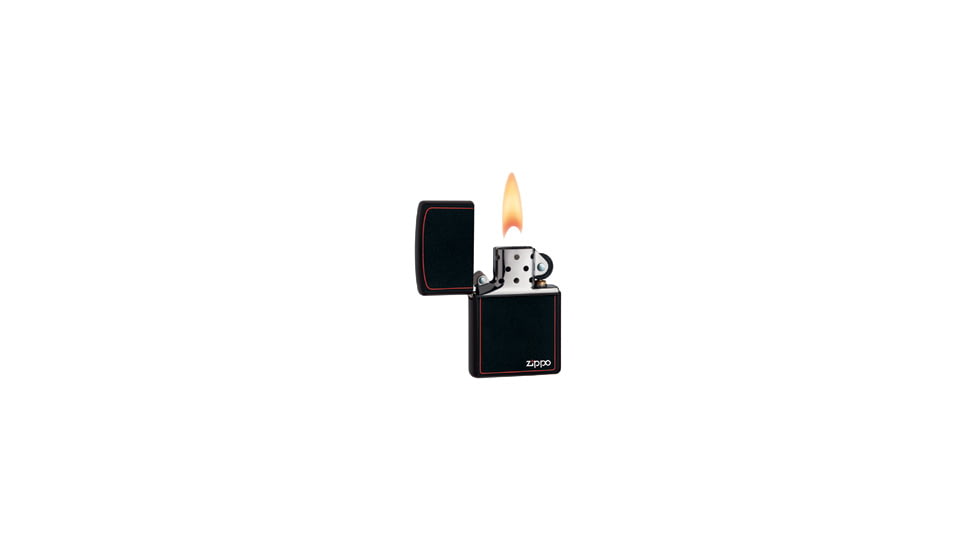 Zippo Classic Style Lighter w/ Border, Black Matte 218ZB