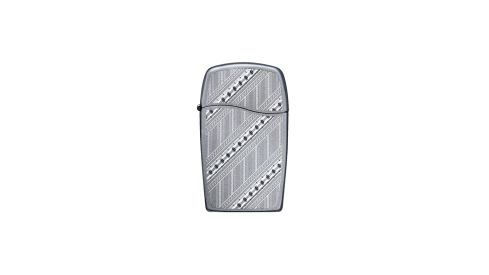 Zippo Blu Premium Butane Lighter, Chrome Pathways 30029