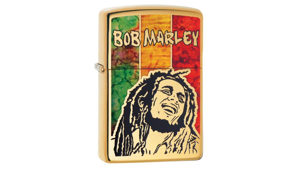 Zippo Bob Marley High Polish Brass Pocket Lighter, 29490