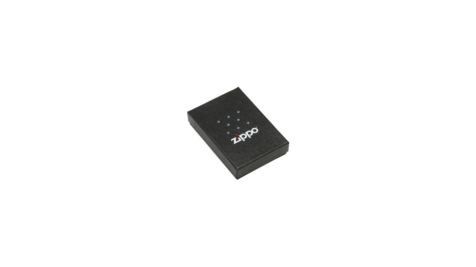 Zippo Brushed Chrome, Silver w/American Flag, Retro Star, ZI28653