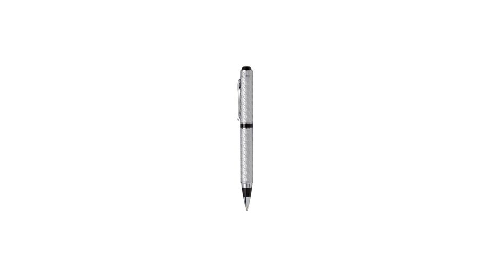 Zippo Cayuga Solid Brass Ballpoint Pen, Satin Chrome 41087