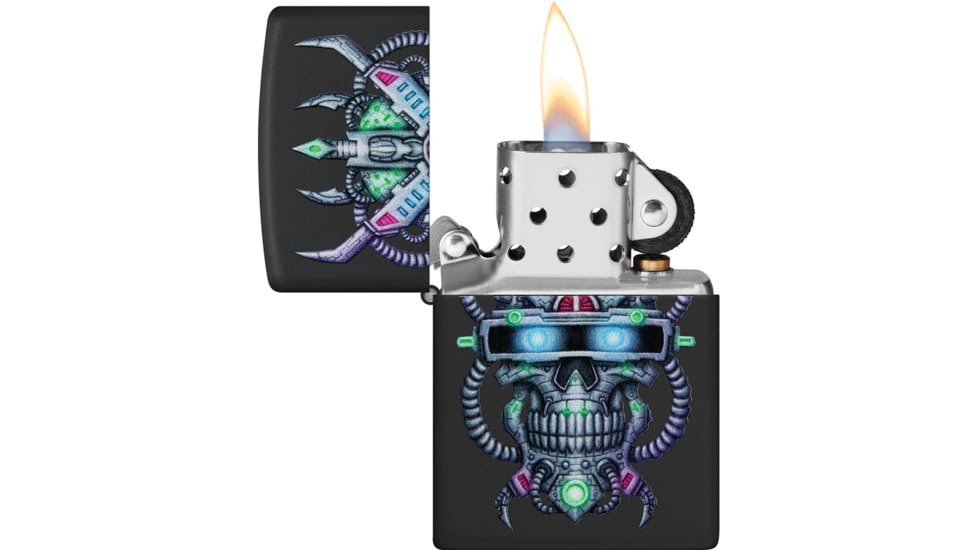 Zippo Cyber Skull Design Lighter
