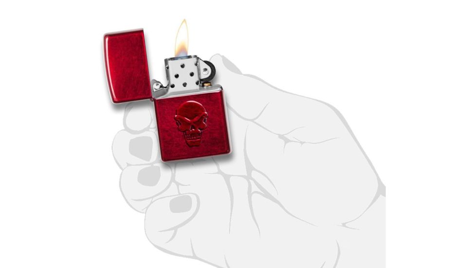 Zippo Doom Pocket Lighter, Red, 21186
