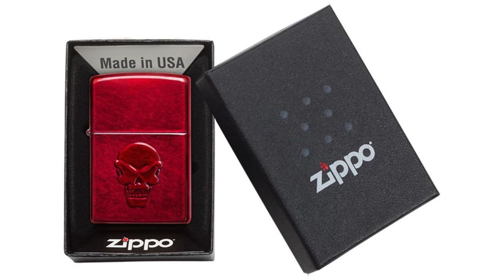 Zippo Doom Pocket Lighter, Red, 21186