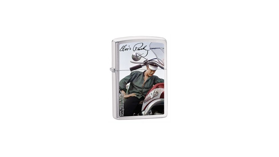 Zippo Elvis Alfred Wertheimer Classic Style Lighter, Brushed Chrome 28074