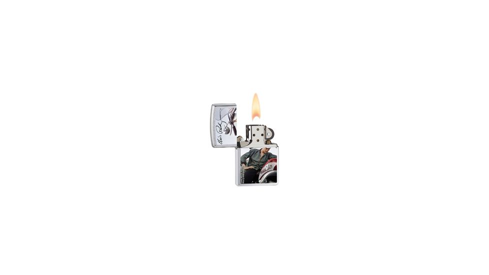 Zippo Elvis Alfred Wertheimer Classic Style Lighter, Brushed Chrome 28074
