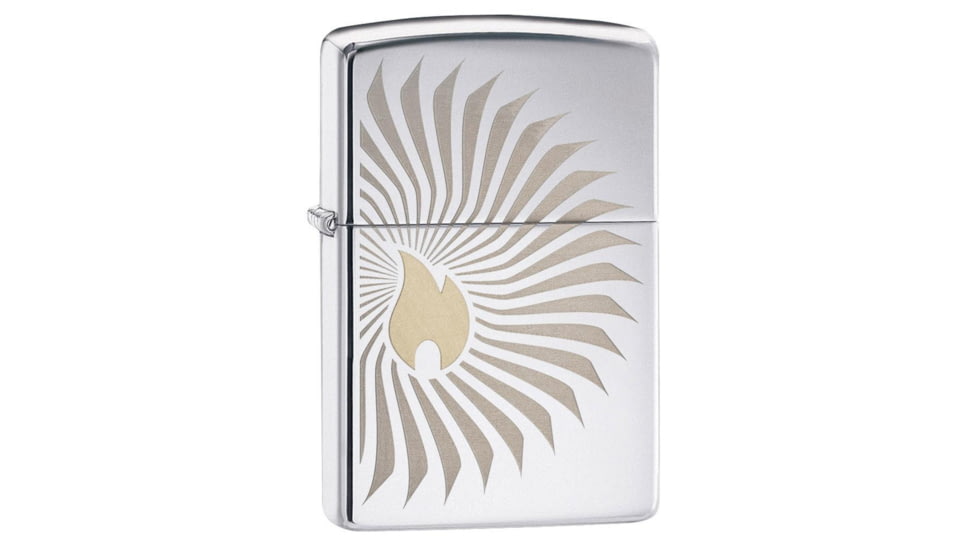 Zippo Flame Rays Design Pocket Lighter 29726