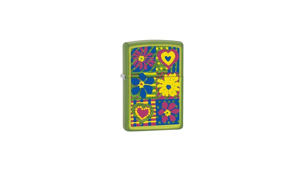 Zippo Funky Flowers Classic Style Lighter, Lurid 28057