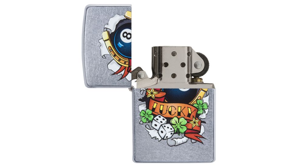 Zippo Lucky Tattoo Pocket Lighter, 29604