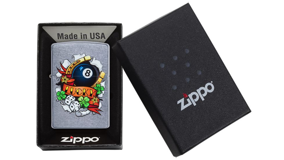 Zippo Lucky Tattoo Pocket Lighter, 29604