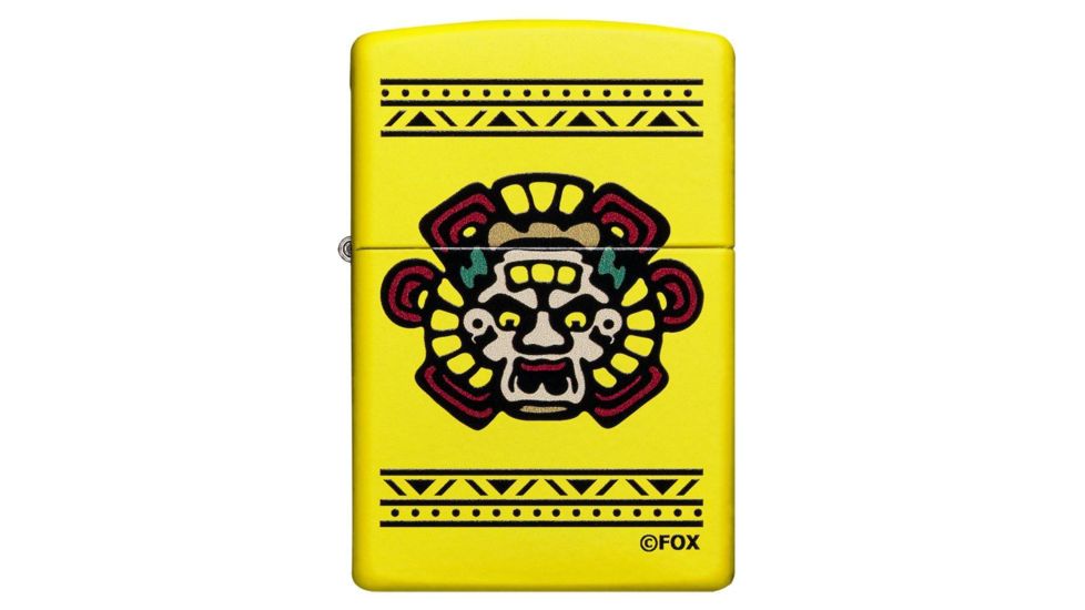 Zippo Mayans Pocket Lighter, Lemon Matte, 49020