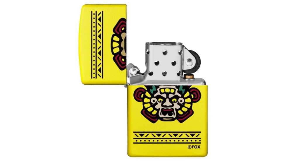 Zippo Mayans Pocket Lighter, Lemon Matte, 49020