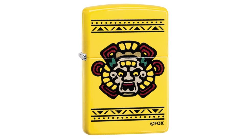 Zippo Mayans Pocket Lighter, Lemon Matte, 49020