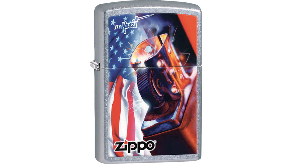 Zippo Mazzi Flag Lighter, 1.44 x 2.25, 207-077507
