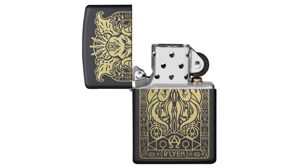 Zippo Monster Design Pocket Lighter, Black, 29965