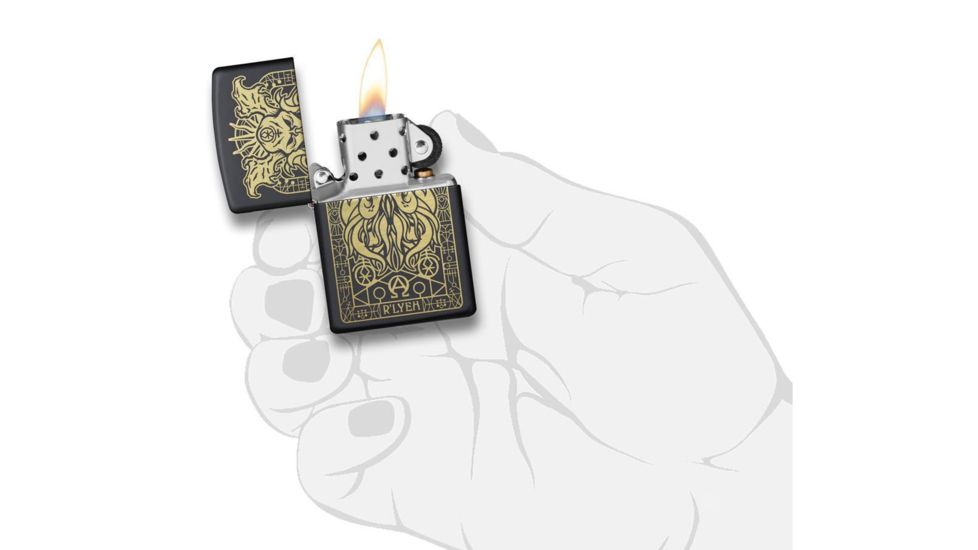 Zippo Monster Design Pocket Lighter, Black, 29965