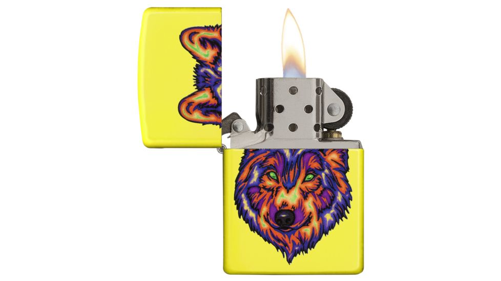 Zippo Neon Wolf Pocket Lighter, 29639