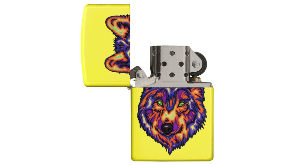 Zippo Neon Wolf Pocket Lighter, 29639