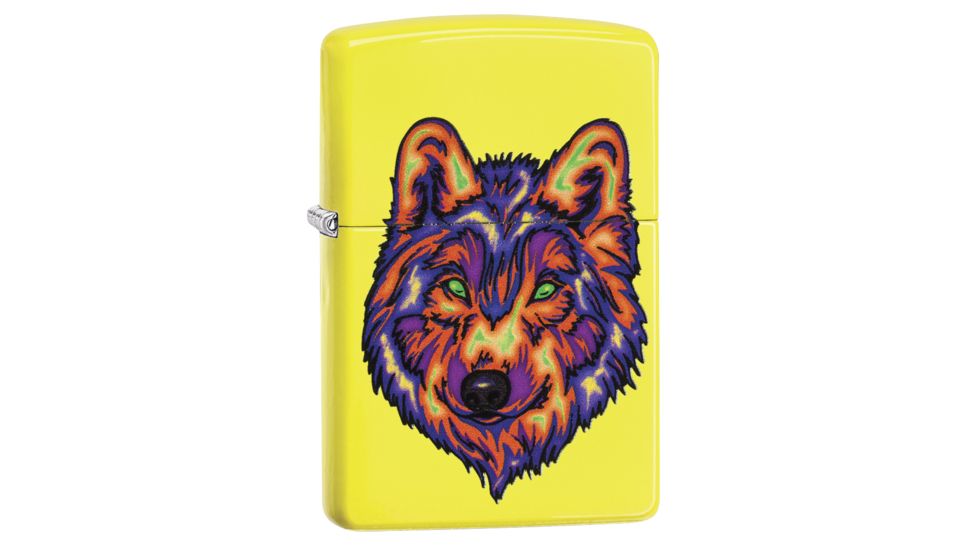 Zippo Neon Wolf Pocket Lighter, 29639